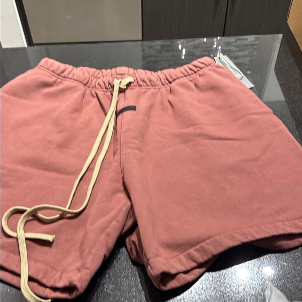Casual Pink Shorts with Drawstring